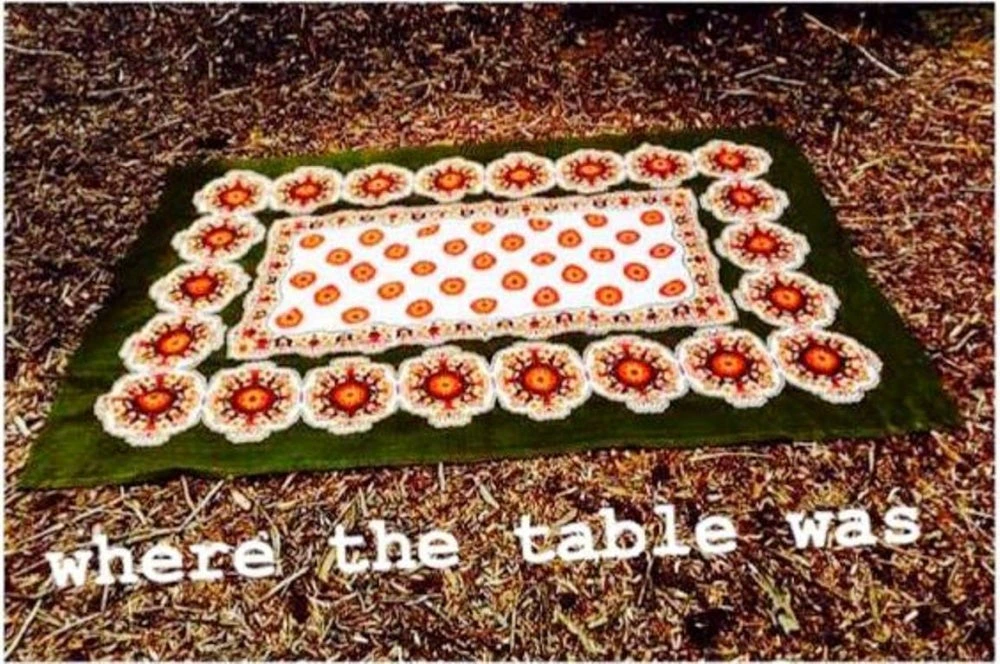 where the table was