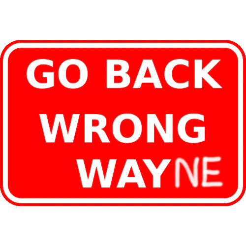 Go Back Wrong Wayne