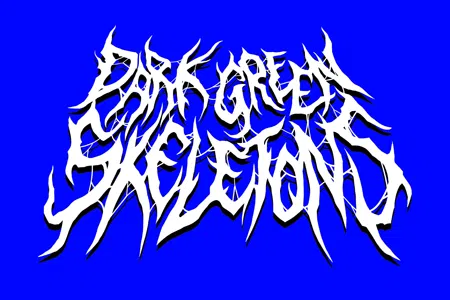 dark green skeletons
